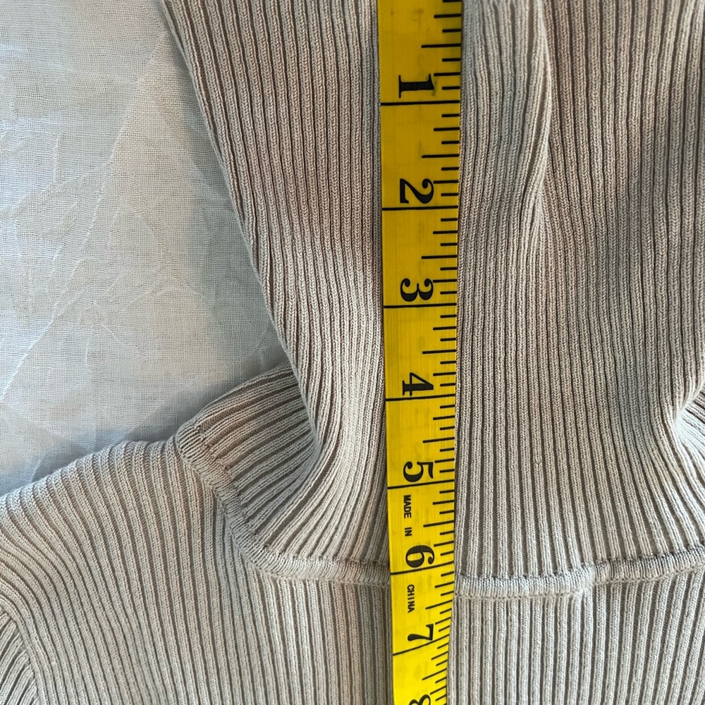Fitted Ribbed Turtle Neck Dress - Picture 2 of 10